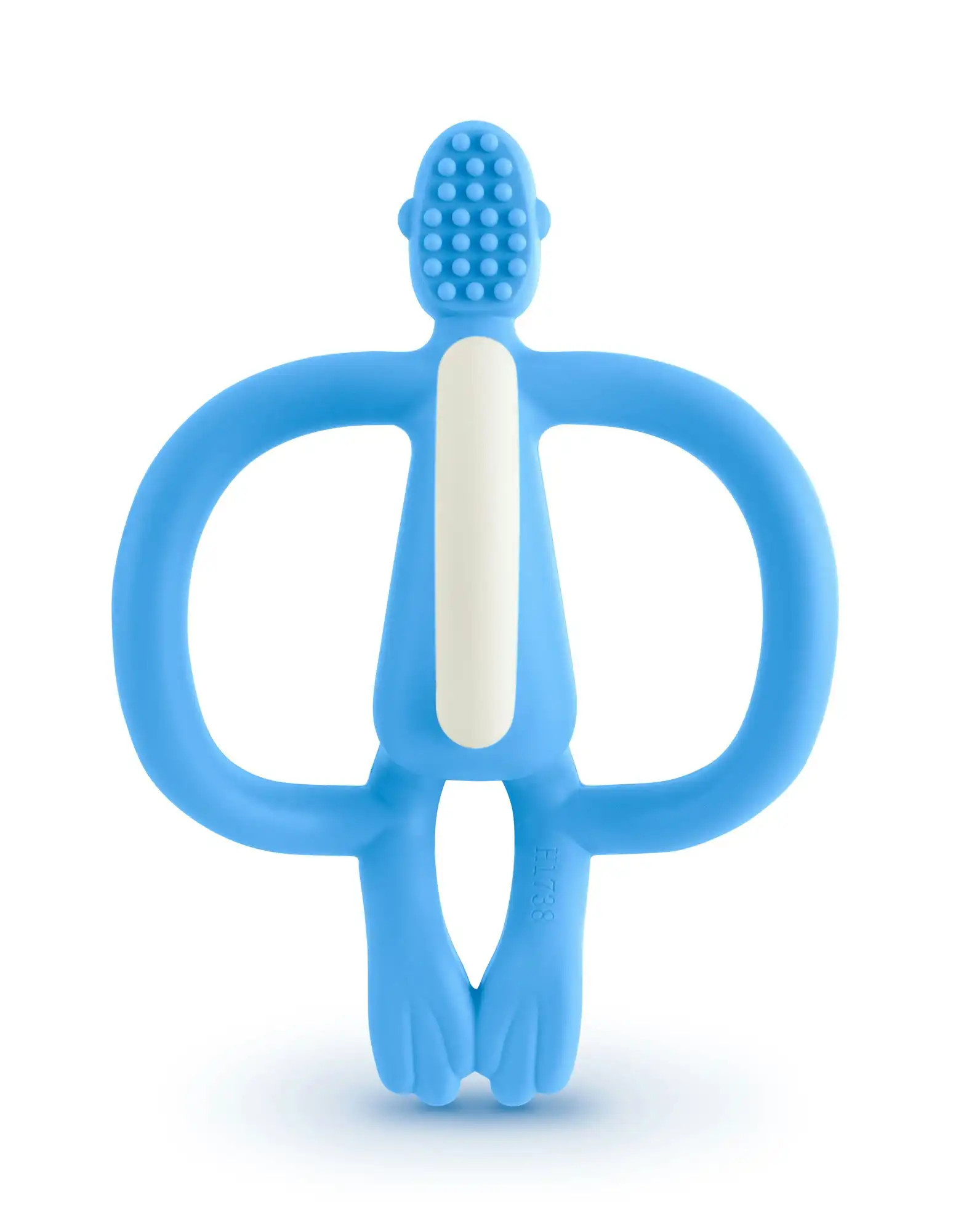 Matchstick Monkey Teething Toy And Gel Applicator Baby Blue