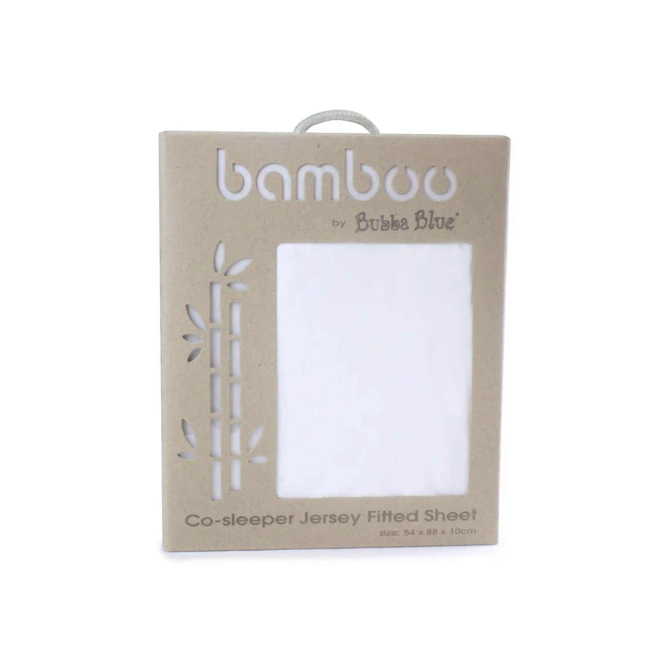 Bubba Blue White Bamboo Co-Sleeper Fitted Sheet