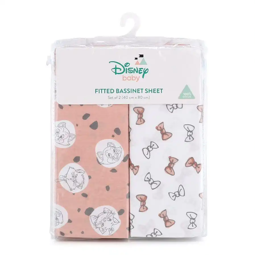 Disney Baby Aristocats 2Pk Bassinet Sheets