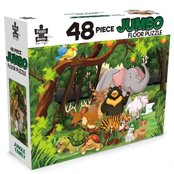 48-Piece Jumbo Floor Puzzle, Jungle Family