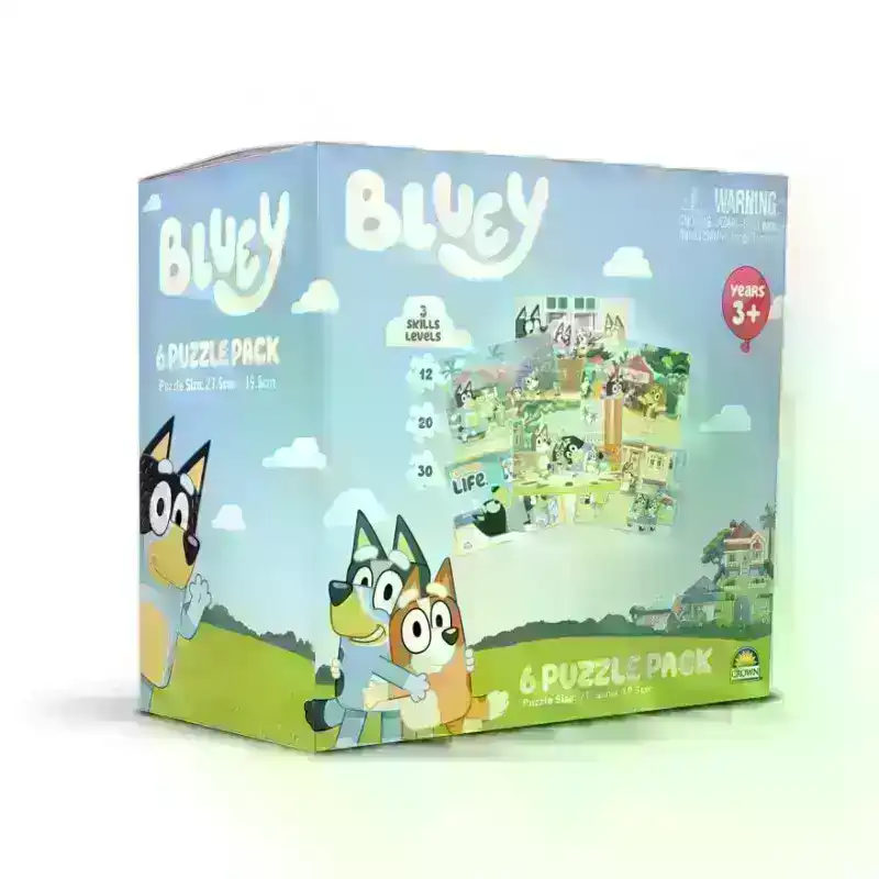 Bluey 6 Puzzle Pack
