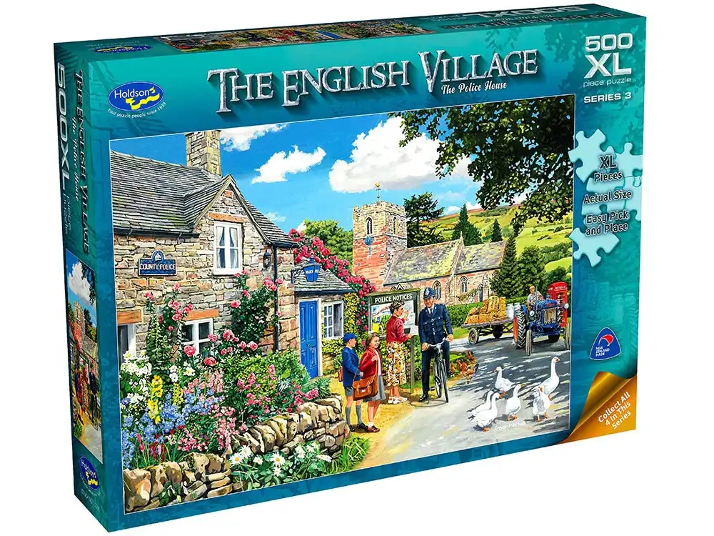 Holdson 500-Piece Jigsaw Puzzle, The English Village The Police House- XL