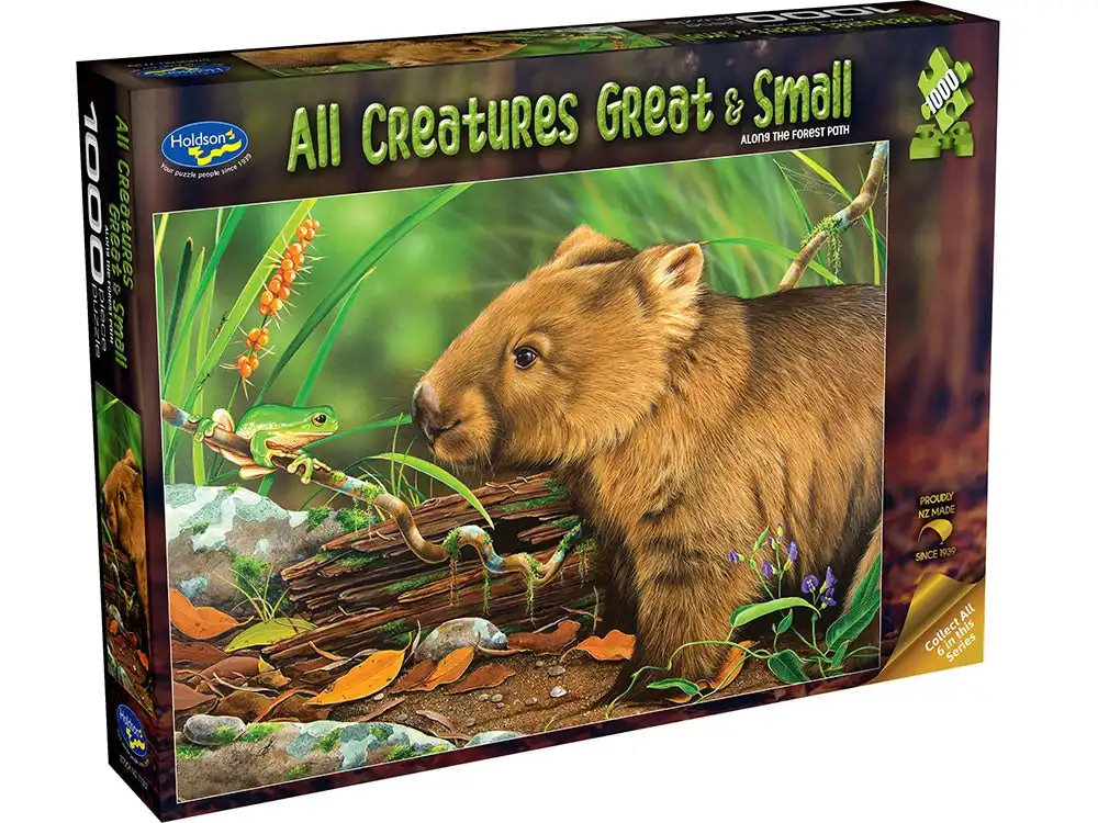 Holdson 1000-Piece Jigsaw Puzzle, All Creatures Along The Forest Path