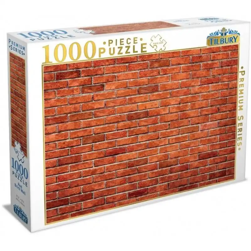 Tilbury 1000-Piece Jigsaw Puzzle, Red Brick Wall