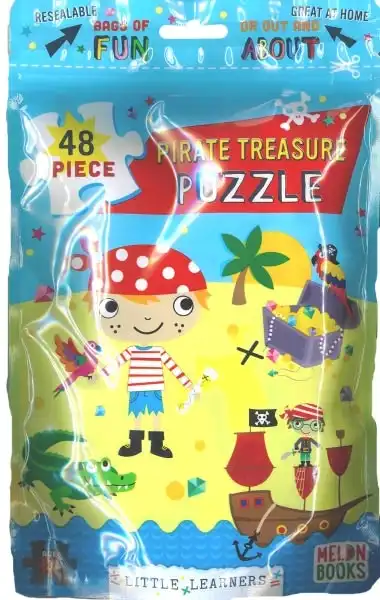 Melon Books 48-Piece Puzzle Bags, Pirate Treasure- 36.3cmx26.5cm