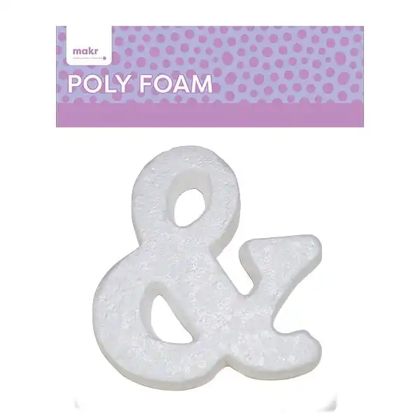 Makr Polyfoam, Ampersand- 15cm White