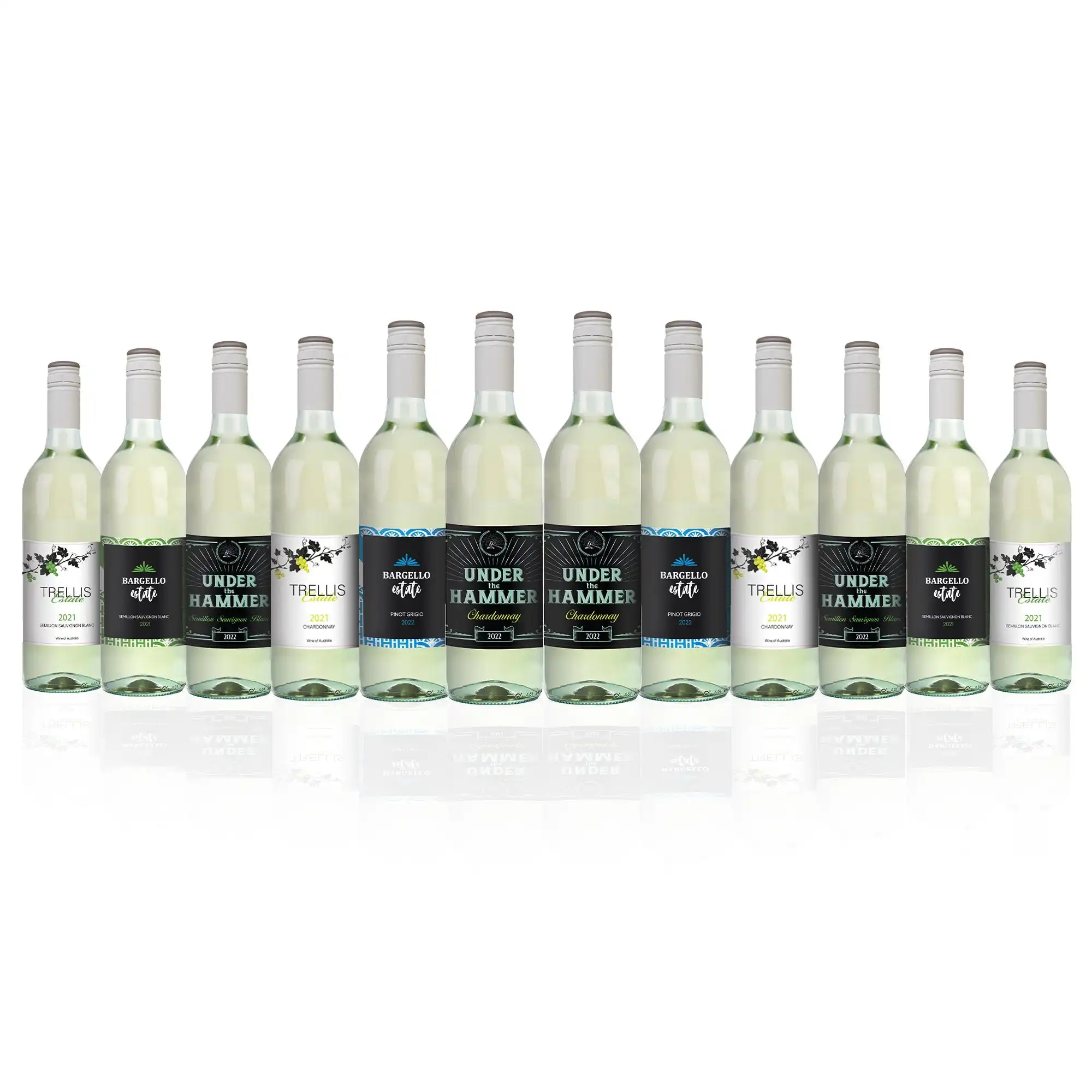 Classic Aussie White Wine Mixed Dozen (12 Bottles)