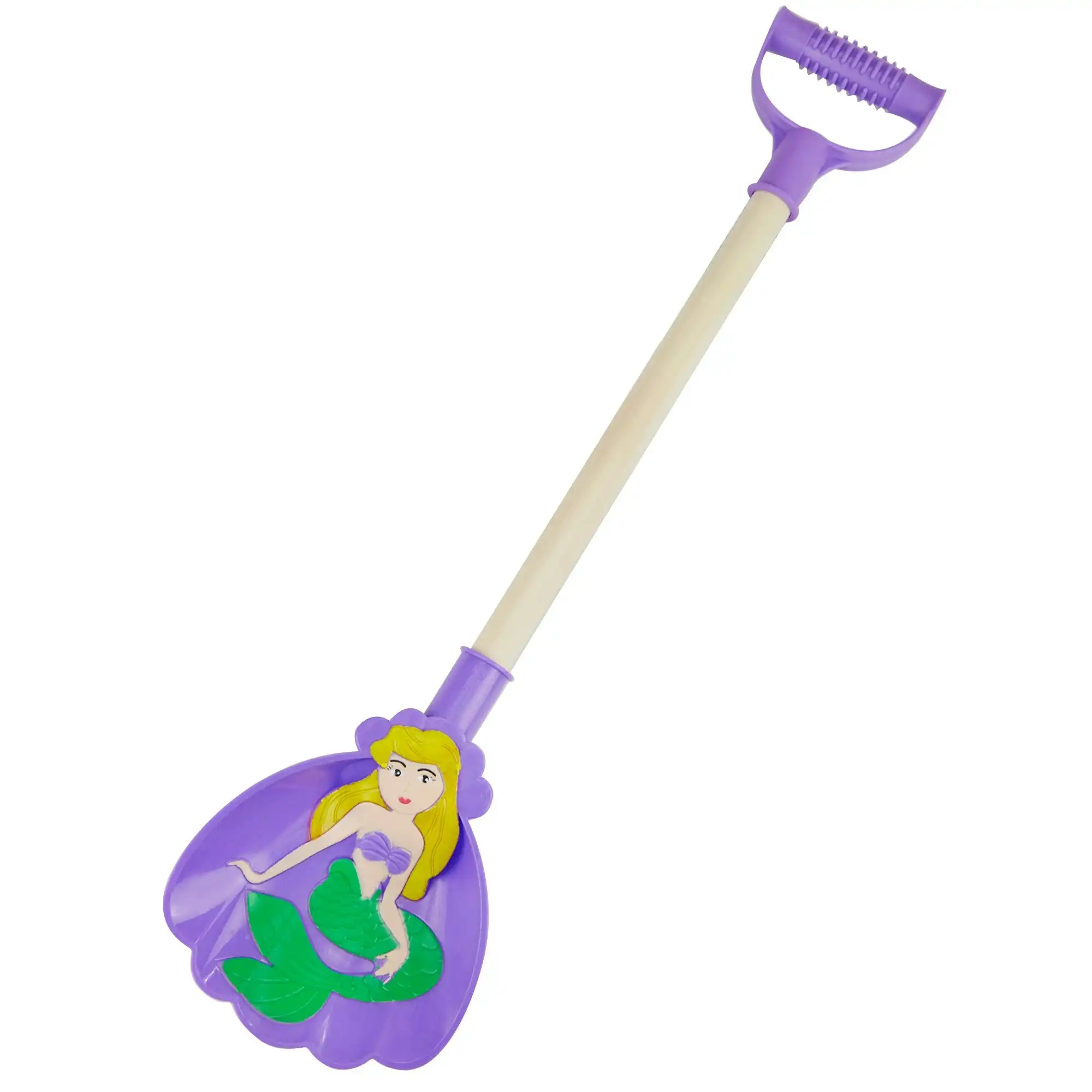 Beach Shovel With Wood Handle, Mermaid- Small