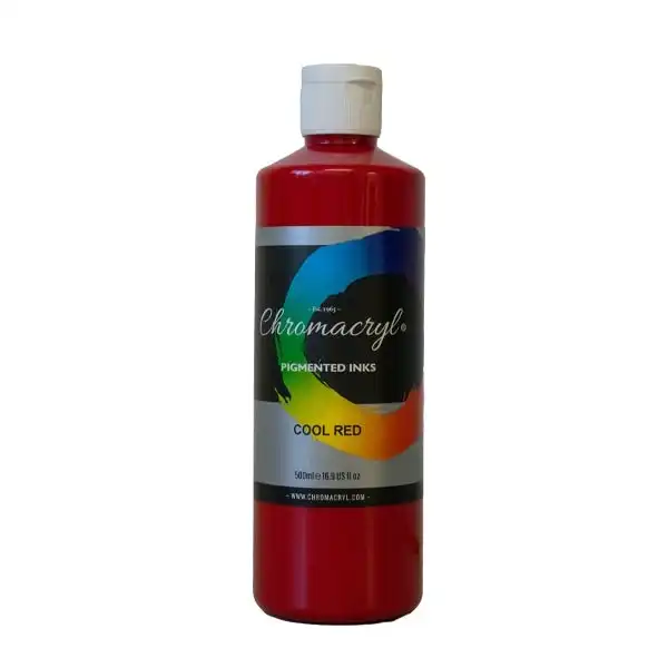 Chromacryl Pigment Ink, Cool Red- 500ml