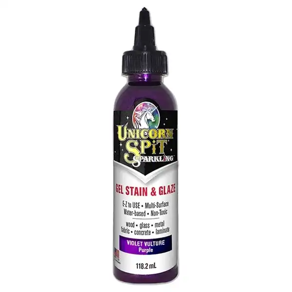 Unicorn Spit Gel Sparkling Stain & Glaze, Violet Vulture- 118.2ml