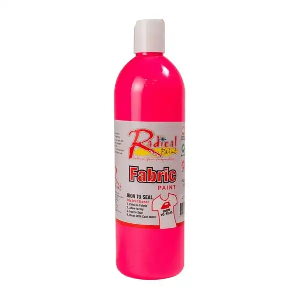 Radical Fabric Paint, Fluoro Pink- 500ml