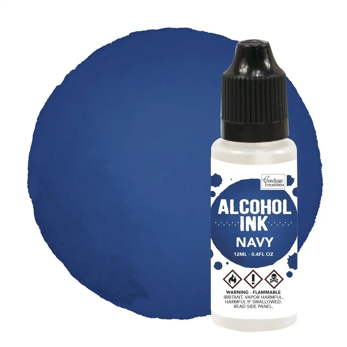 Couture Creations Alcohol Ink - Navy (Formerly Named Eggplant)- 12ml