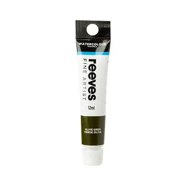 Reeves Watercolour Paint, Olive Green- 12ml