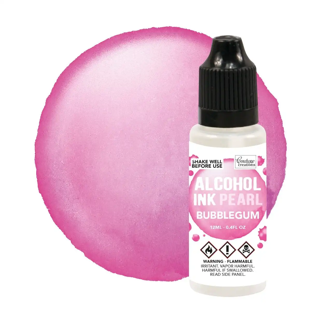 Couture Creations Alcohol Ink - Pearl Bubblegum (Formerly Named Enchanted Pearl)- 12ml