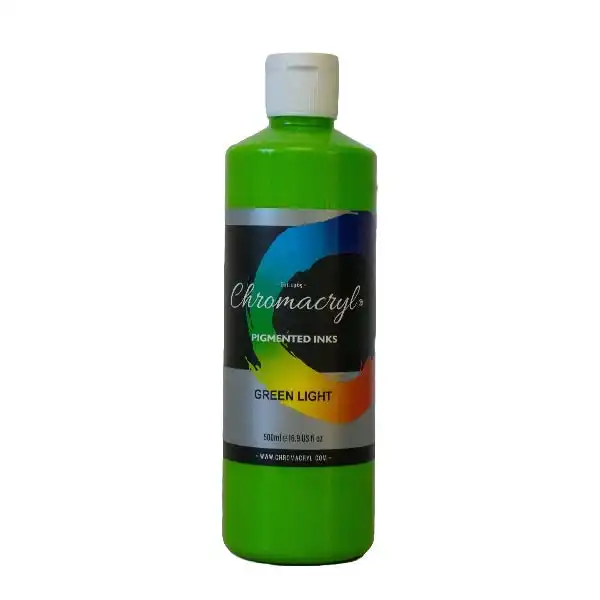 Chromacryl Pigment Ink, Green Light- 500ml