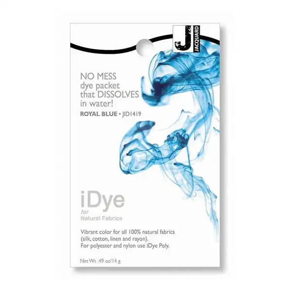 Jacquard iDye for Natural Fabric, Royal Blue- 14g