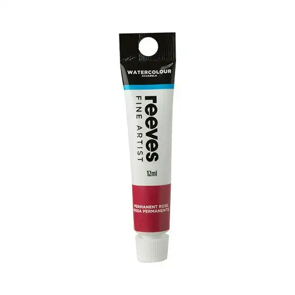 Reeves Watercolour Paint, Permanent Rose- 12ml