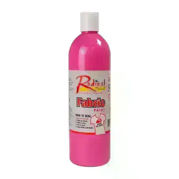 Radical Fabric Paint, Pink- 500ml