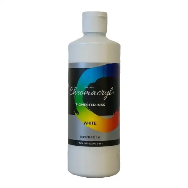 Chromacryl Pigment Ink, White- 500ml