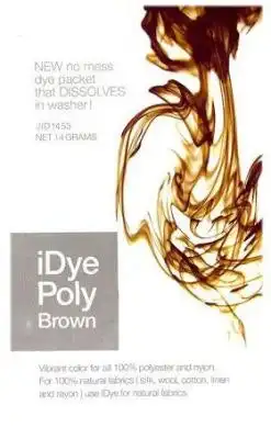 Jacquard iDye Poly Fabric Dye, Brown- 14g