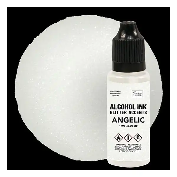 Couture Creations Glitter Accent Alcohol Ink - Angelic - 12ml