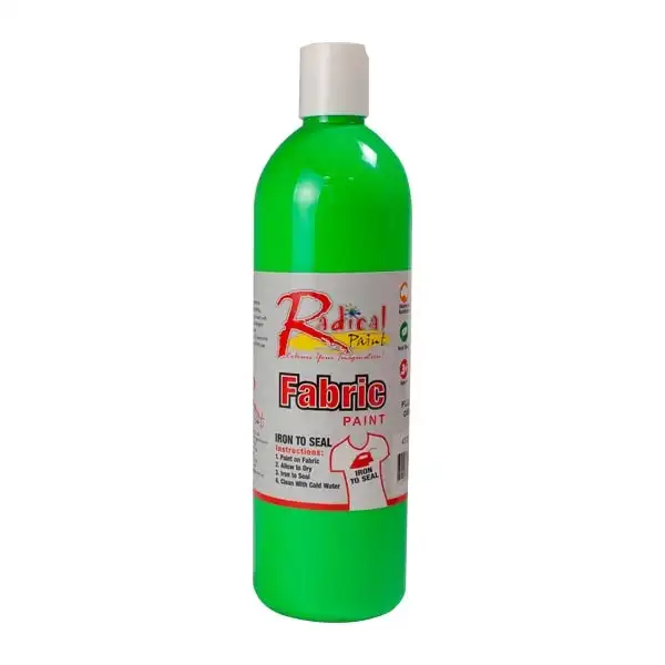 Radical Fabric Paint, Fluoro Green- 500ml