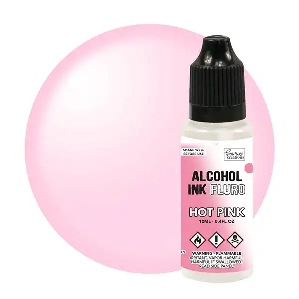 Couture Creations Fluro Alcohol Ink - Hot Pink - 12ml