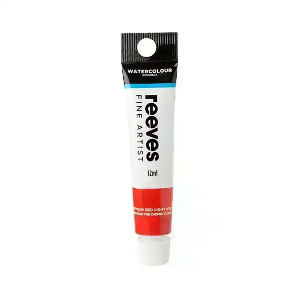 Reeves Watercolour Paint, Cadmium Red Light Hue- 12ml