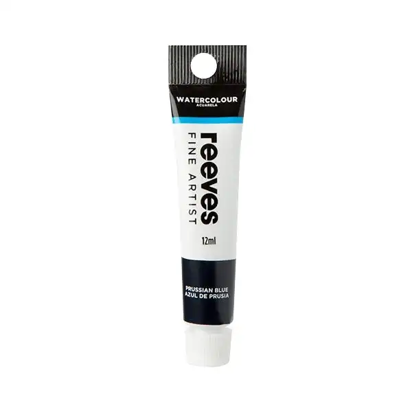 Reeves Watercolour Paint, Prussian Blue- 12ml