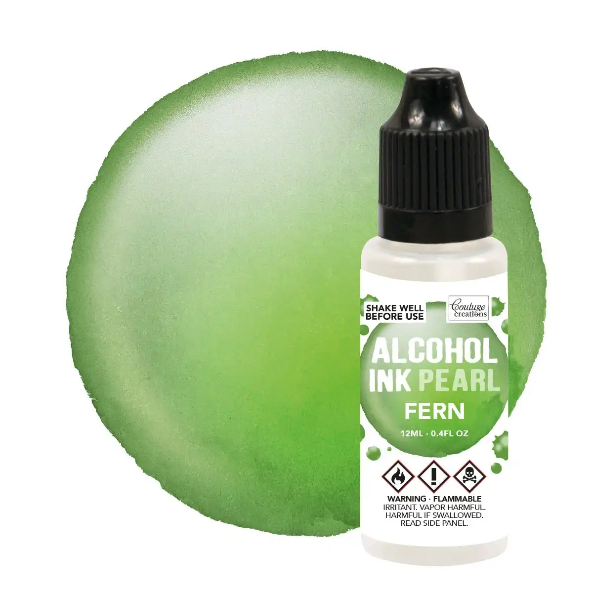 Couture Creations Alcohol Ink - Pearl Fern (Formerly Named Envy Pearl)- 12ml