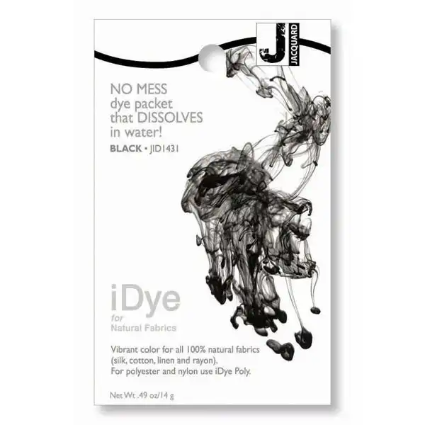 Jacquard iDye Natural Fabric Dye, Black- 14g