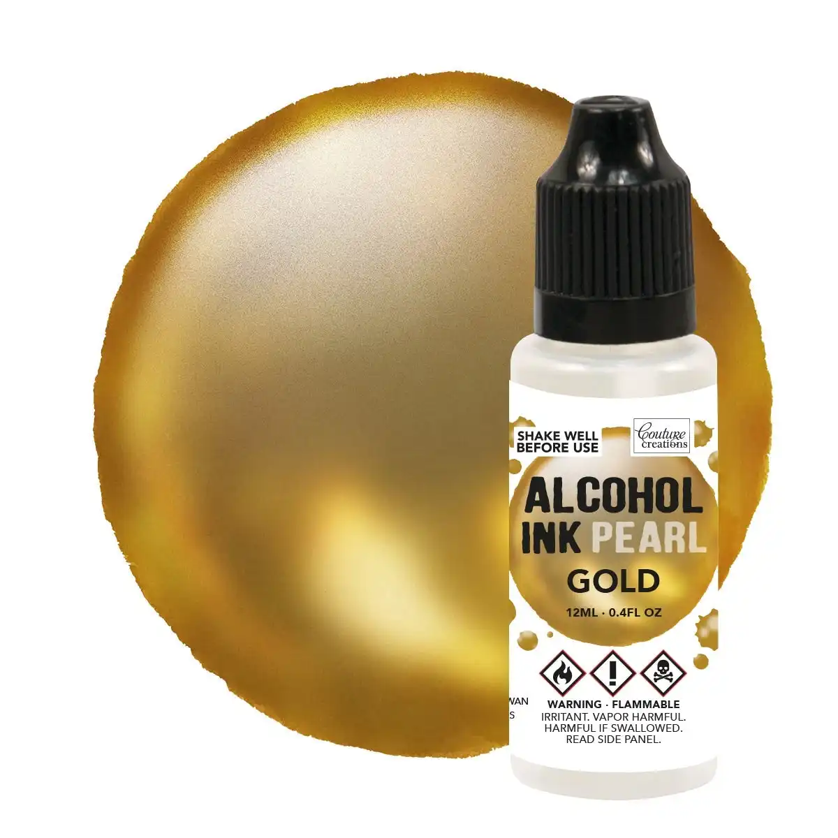 Couture Creations Alcohol Ink - Pearl Gold (Formerly Named Gold Pearl)- 12ml