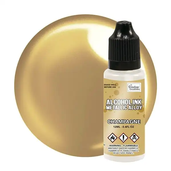 Couture Creations Metallic Alloy Alcohol Ink - Champagne - 12ml