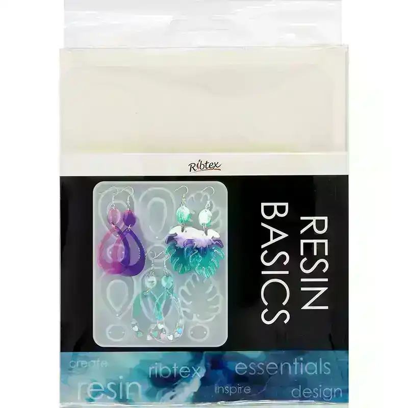 Ribtex UV Resin Silicon Mould, Monsteria Earrings- 1pk