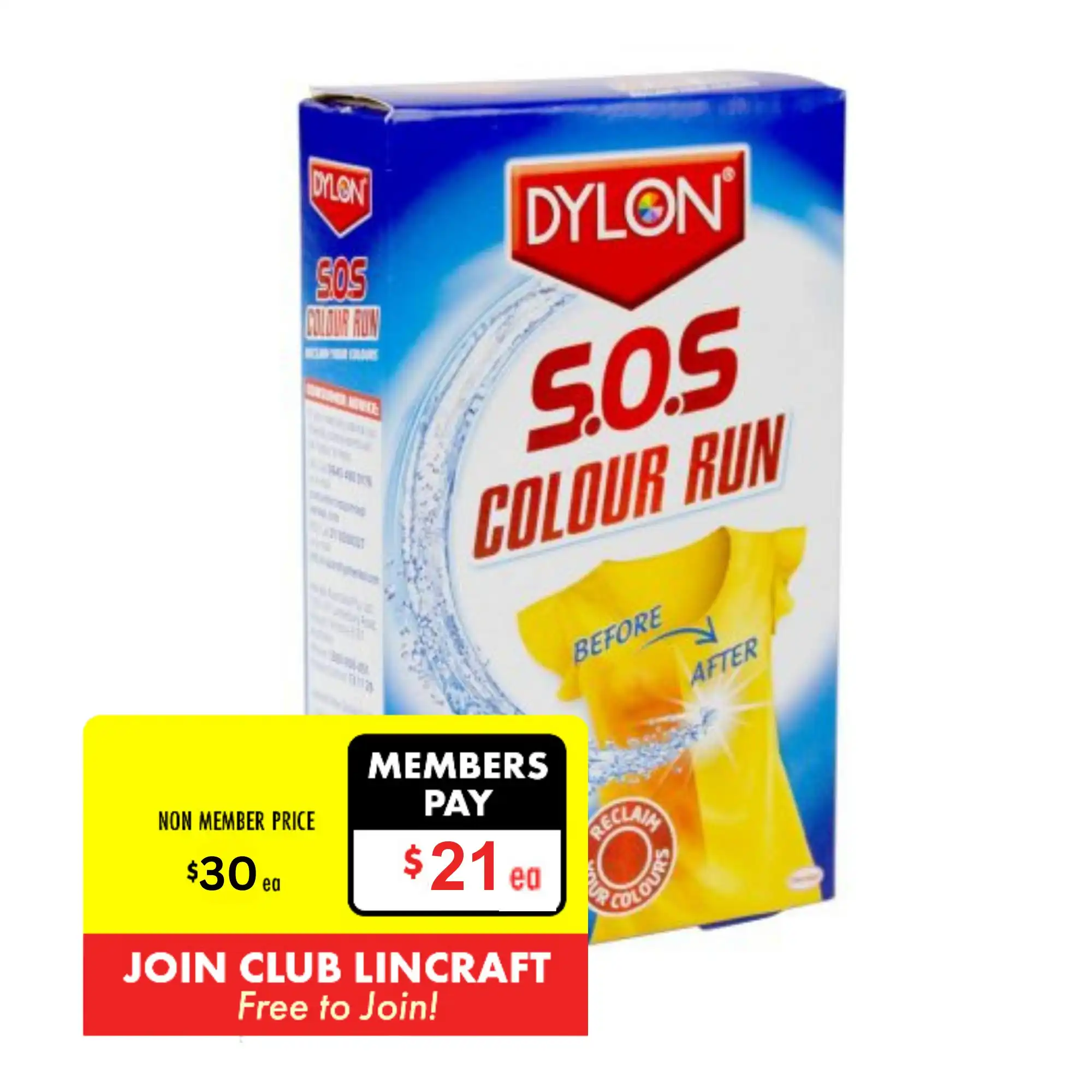 Dylon Run Remover, SOS Colour Run