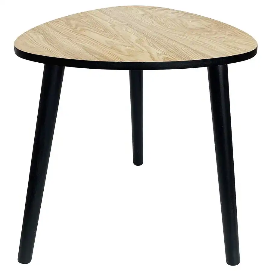 Abstract Oval 3-Legged Side Table/Stool