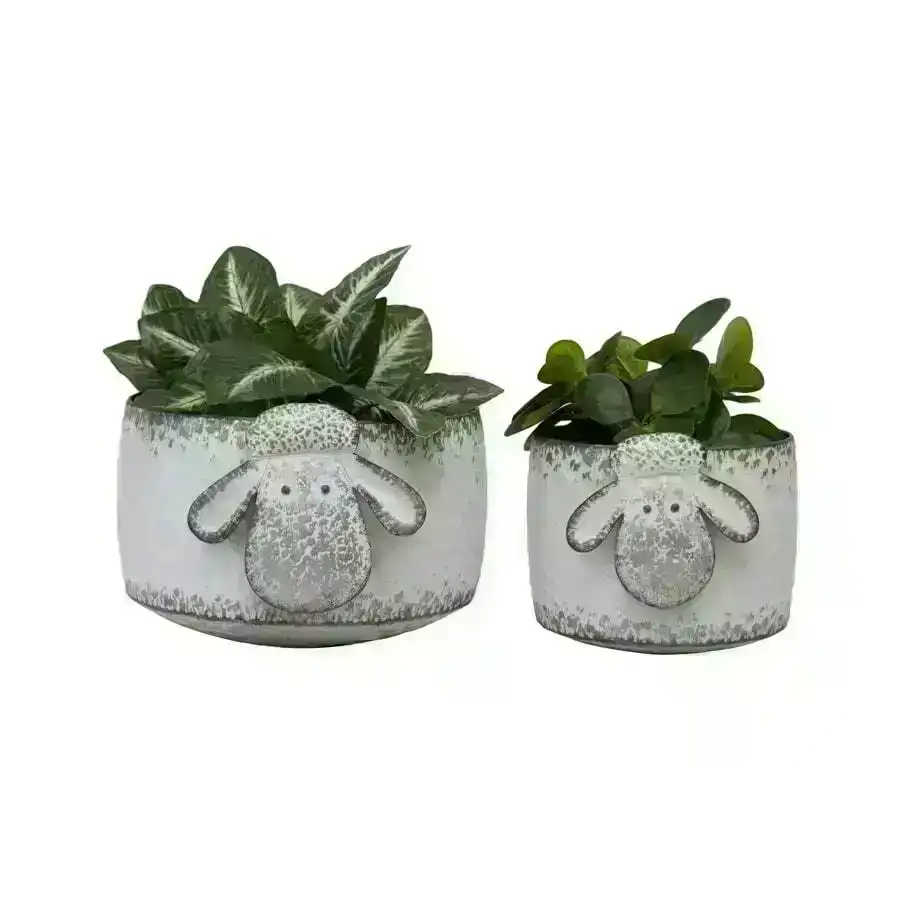 Willow & Silk Sheep Wall Planters Set of 2