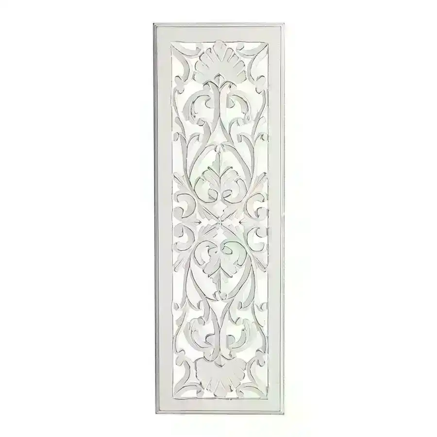 Willow & Silk Chantilly Rectangle Carved Wall Panel
