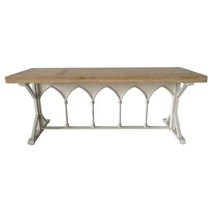 Martinique Wooden Metal Bench Console Table