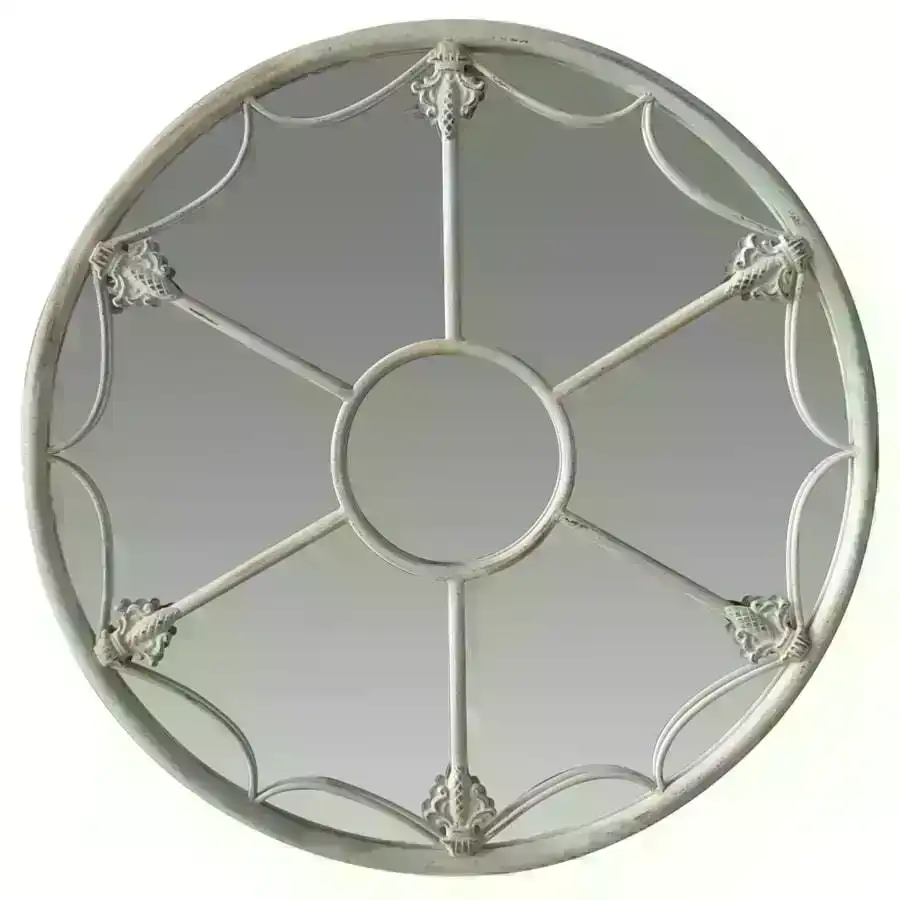Vintage Design Round Wall Mirror 60 cm