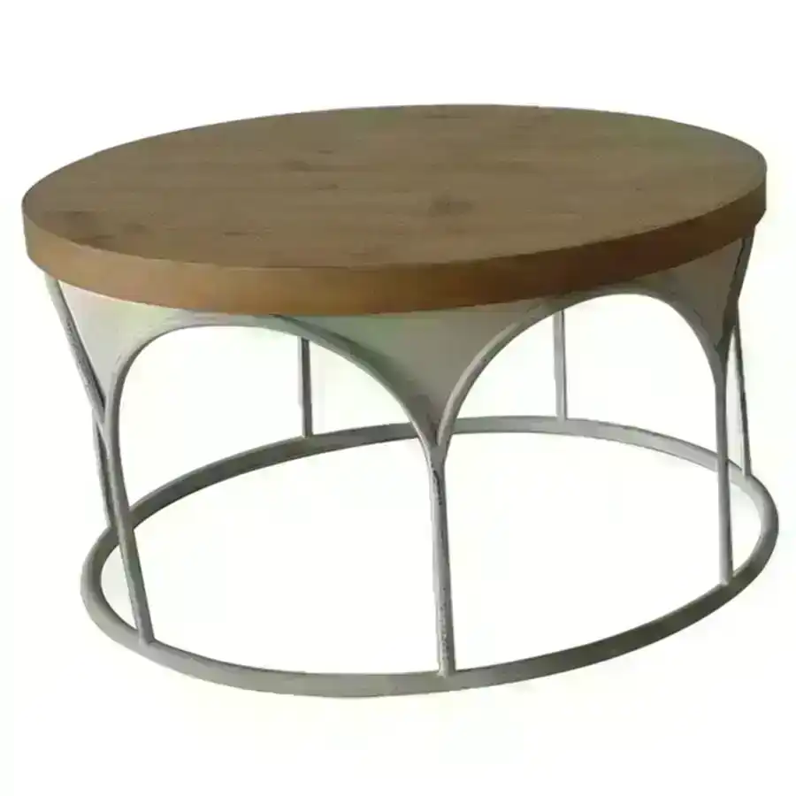 Willow & Silk Modern Design Small Round Coffee Table