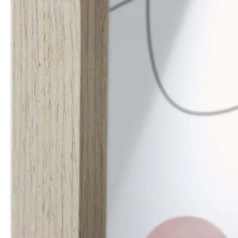 Willow & Silk Framed Wooden 70cm Abstract Balance Wall Art/Print w/ Glass