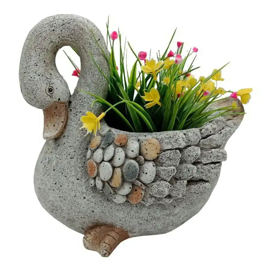 MGO Stony Swan Design Pot Planter