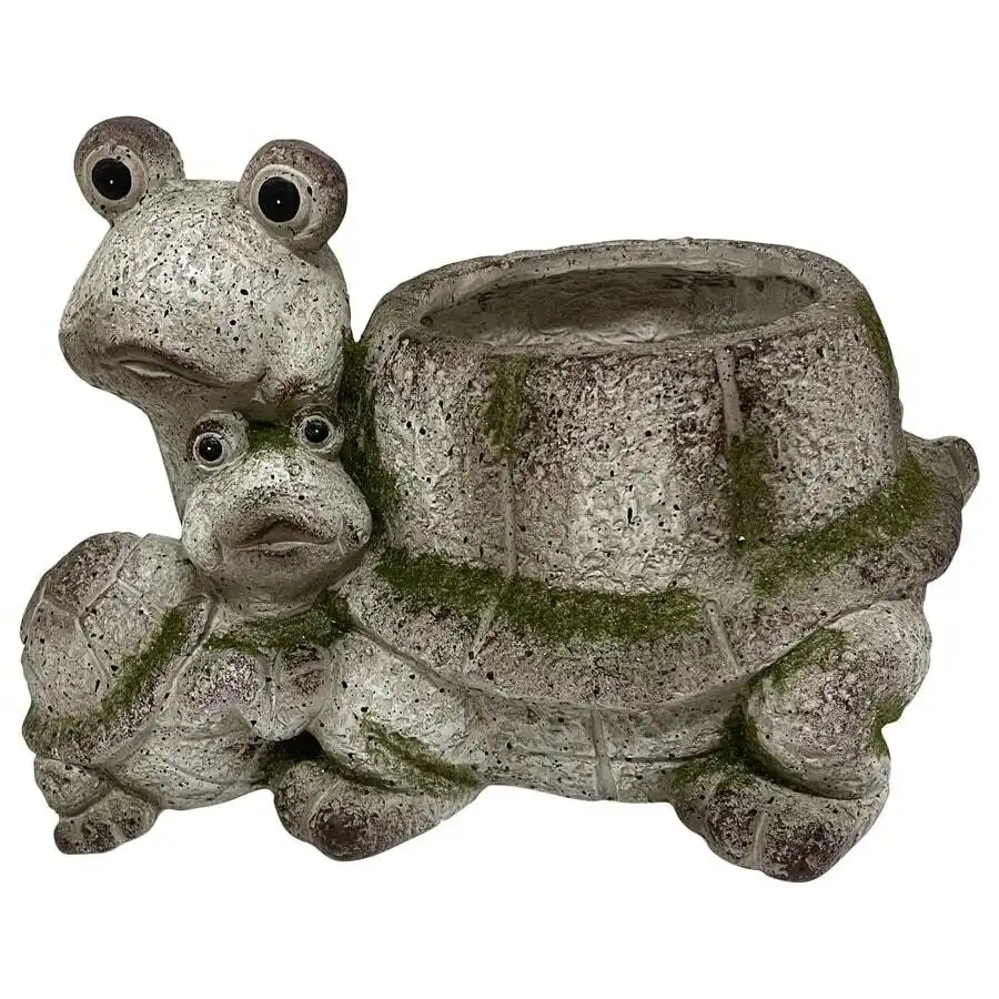 Animal Design Pot Tortoise with Baby Planter