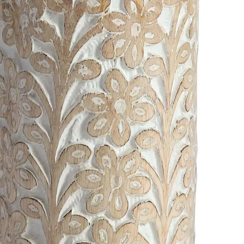 Willow & Silk Mango Wood Flower Vase 30cm - Medium