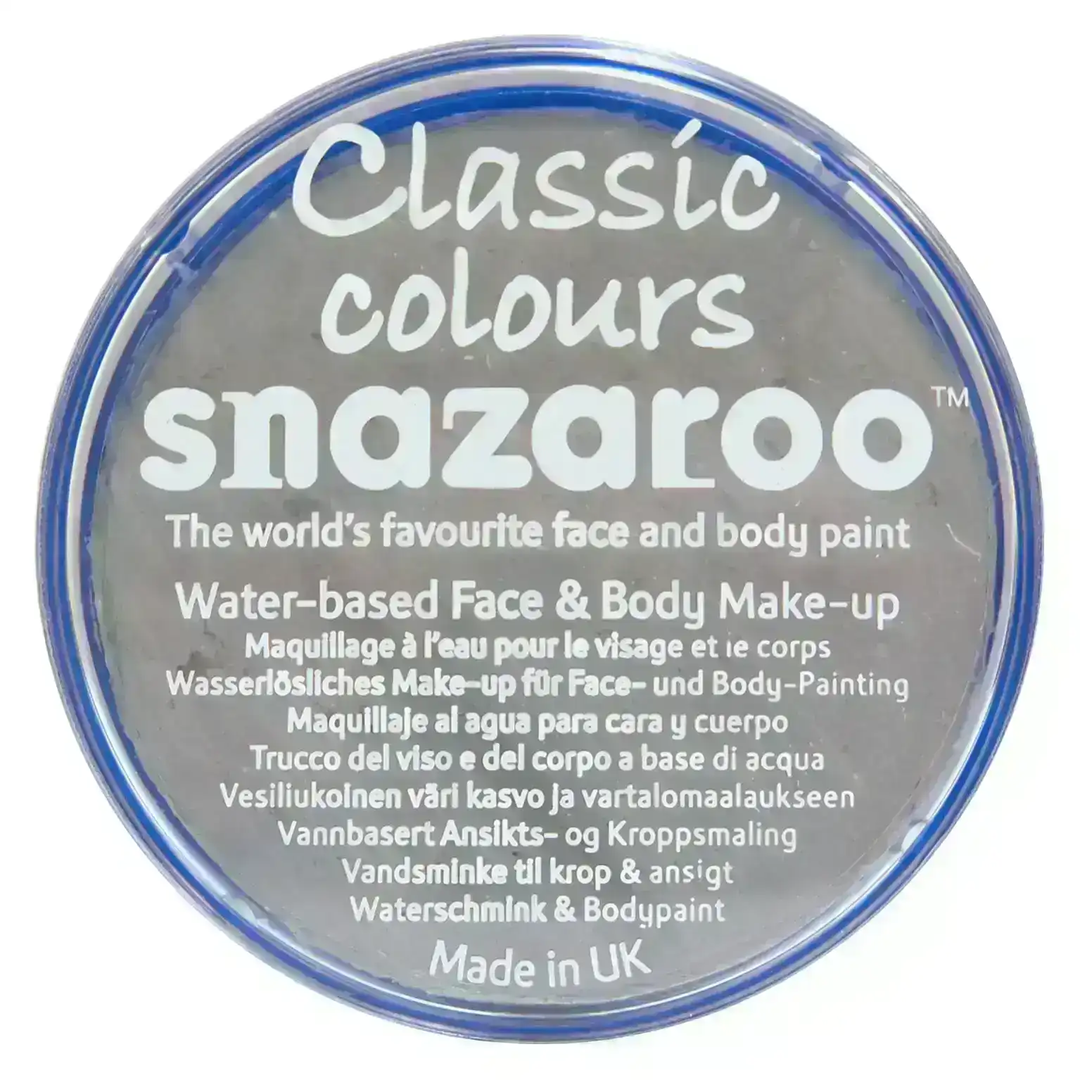 Snazaroo Face Paint Pot, Light Grey- 18ml
