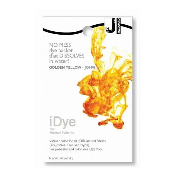 Jacquard iDye for Natural Fabric, Gold Yellow- 14g