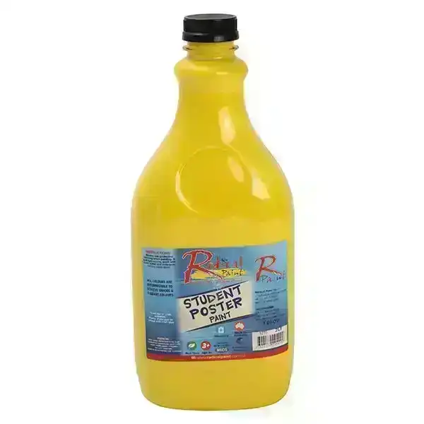 Radical Paint Student Poster Paint, Yellow- 2L