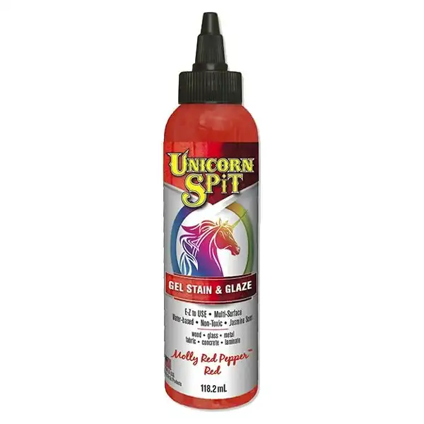 Unicorn Spit Gel Stain & Glaze, Molly Red Pepper- 118.2ml