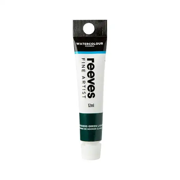 Reeves Watercolour Paint, Hookers Green Light- 12ml